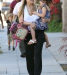 Sarah Michelle Gellar picks up her daughter Charlotte from school in Santa Monica, CA on October 15th, 2012.