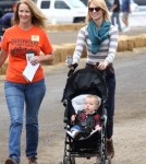 January Jone took her little man Xander the the Harvest Festival Pumpkin Patch in Los Angeles, California on October 20th, 2012.
