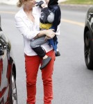 Amy Poehler takes her sons Archie and Abel to a costume party in Beverly Hills, California on October 20, 2012. Archie was dressed up as Batman and Abel was a fireman