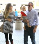 Recently Engaged Jacqui Ainsley and Guy Ritchie At Flight At LAX Catching A Flight (Photos)