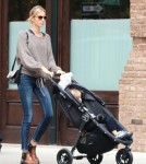 Karolina Kurkova Takes Son Tobin On a Walk