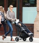 Karolina Kurkova Takes Son Tobin On a Walk