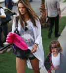 Alessandra Ambrosio Takes Anja To Mr. Bones