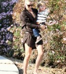 Ali Larter and Hayes MacArthur Take Son Theodore to the Park