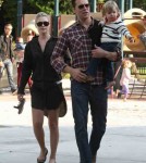 Ali Larter and Hayes MacArthur Take Son Theodore to the Park
