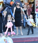 Angelina Jolie Takes Her Kids Shopping For Halloween Costumes