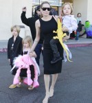 Angelina Jolie Takes Her Kids Shopping For Halloween Costumes