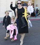 Angelina Jolie Takes Her Kids Shopping For Halloween Costumes
