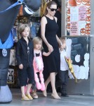 Angelina Jolie Takes Her Kids Shopping For Halloween Costumes