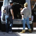 Exclusive... Hilary Duff And Family Visit Her Mom In Toluca Lake