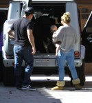 Exclusive... Hilary Duff And Family Visit Her Mom In Toluca Lake
