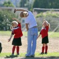 Soccer Mom Jennie Garth Supports Her Daughters On The Field
