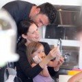 Ben Affleck and Jennifer Garner Take the Girls to Cake Mix