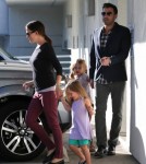Ben Affleck and Jennifer Garner Take the Girls to Cake Mix