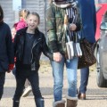Exclusive... Kate Moss And Daughter Out In Cotswolds