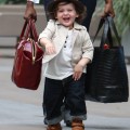 Rachel Zoe shops on Robertson Blvd. with her son Skyler in Beverly Hills, CA on October 12th, 2012.