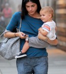 Selma Blair out and about with her baby boy Arthur in Los Angeles, CA on September 29th, 2012.