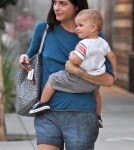 Selma Blair out and about with her baby boy Arthur in Los Angeles, CA on September 29th, 2012.