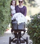 Alyson Hannigan Takes Her Daughters To Breakfast