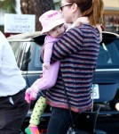 Alyson Hannigan Takes Her Daughters To Breakfast