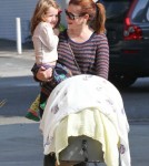 Alyson Hannigan Takes Her Daughters To Breakfast