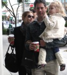 Amy Adams And Family Leaving Nate N' Al's
