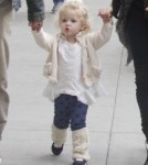 Amy Adams And Family Leaving Nate N' Al's