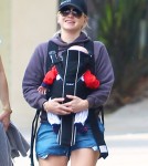 Anna Faris Takes Baby Jack For A Hike