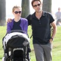 Semi-Exclusive... Anna Paquin & Stephen Moyer Take Their Twins For A Stroll