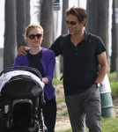 Semi-Exclusive... Anna Paquin & Stephen Moyer Take Their Twins For A Stroll