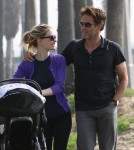 Semi-Exclusive... Anna Paquin & Stephen Moyer Take Their Twins For A Stroll