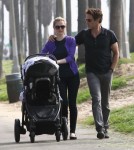 Semi-Exclusive... Anna Paquin & Stephen Moyer Take Their Twins For A Stroll