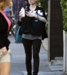 Anna Paquin And One Of Her Twins Out For A Walk
