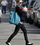 Anna Paquin And One Of Her Twins Out For A Walk