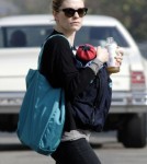 Anna Paquin And One Of Her Twins Out For A Walk