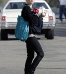 Anna Paquin And One Of Her Twins Out For A Walk