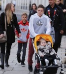 Exclusive... Beckham Kids Go For A Stroll In London