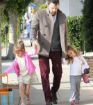 Ben Affleck Takes His Daughters To The Dentist