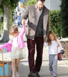 Ben Affleck Takes His Daughters To The Dentist