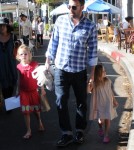 Ben Affleck Takes His Girls To The Farmers Market