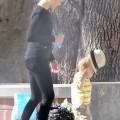 Exclusive... Elizabeth Banks Takes Son Felix To The Park