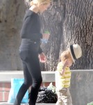 Exclusive... Elizabeth Banks Takes Son Felix To The Park