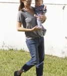 Exclusive... Jennifer Garner Takes A Break With Samuel & Seraphina