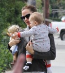 Jennifer Garner Out And About With Baby Samuel