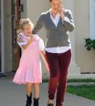 Jennifer Garner Picks Violet Up From School