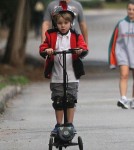 Exclusive... Julie Bowen Goes For A Jog With Her Son Oliver