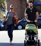 Family Fun Day for Katherine Heigl, Hubby Josh and New Baby Adalaide!