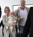 Kelsey Grammer & Family Arriving On A Flight At LAX