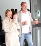 Kelsey Grammer & Family Arriving On A Flight At LAX