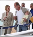 Kelsey Grammer & Family Arriving On A Flight At LAX